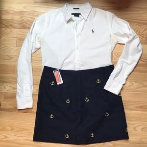 NWT Vineyard Vines Embroidered Wool Skirt